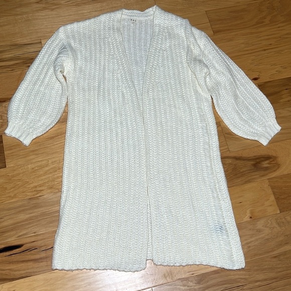 POL Cardigan Open Distressed Duster - Picture 2 of 6